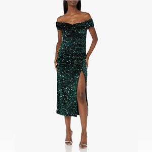 Likely Ronan Sequin Midi Dress